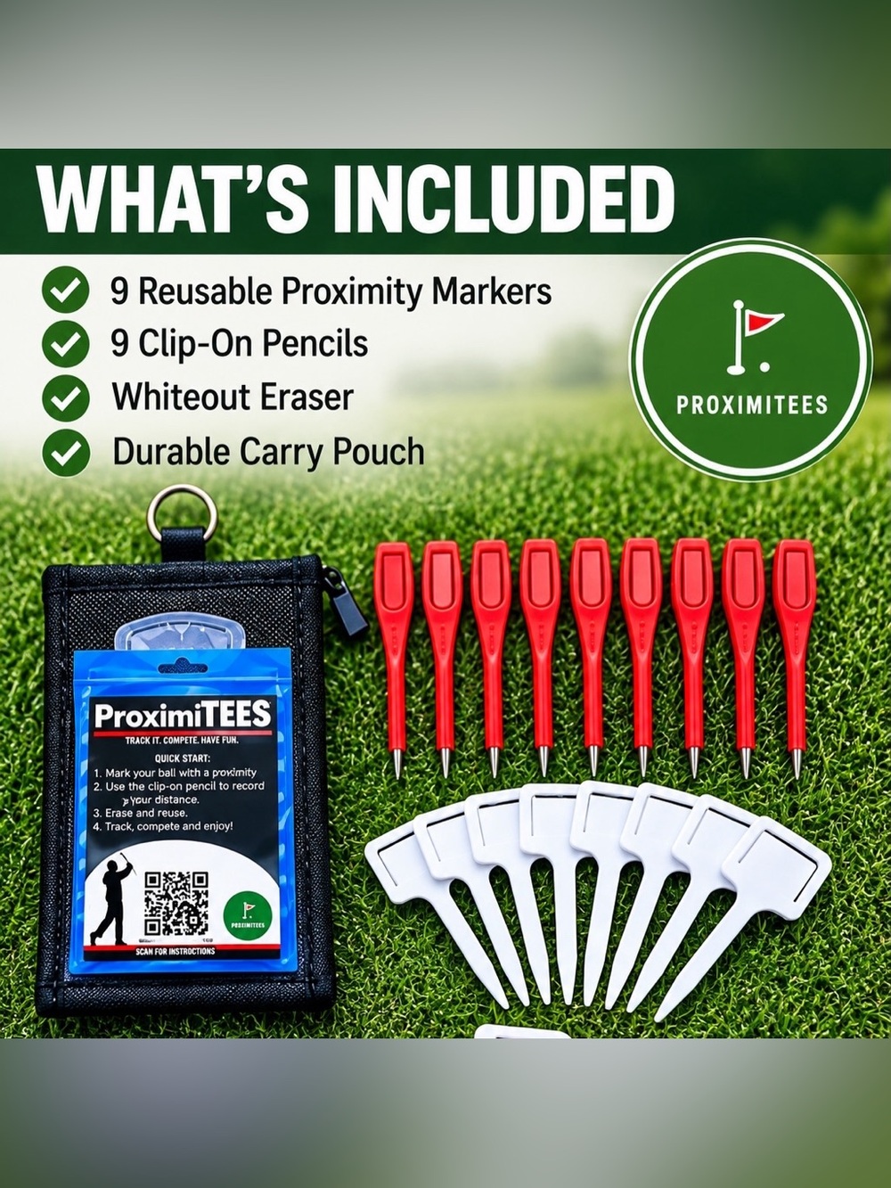 ProximiTEES Golf Proximity Marker Starter Kit